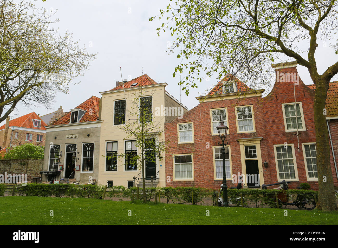 Small Street In The Beautiful Town Of Veere Close To Middelburg