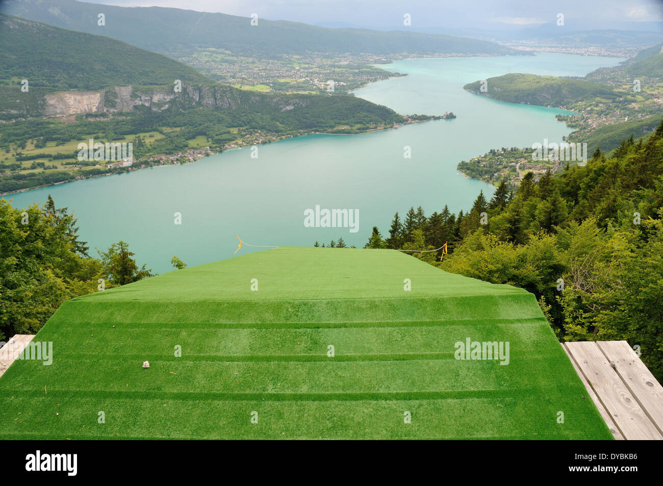 Lake Annecy seen from the Col de La Forclaz Stock Photo - Alamy