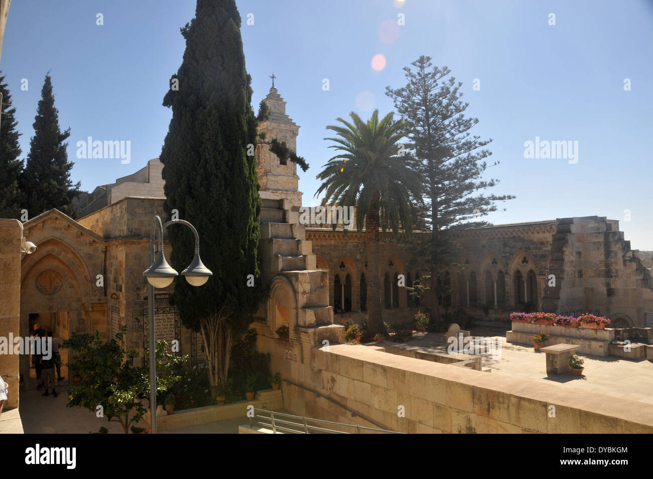 Church of the Pater Noster or Sanctuary of the Eleona, Jerusalem, Israel Stock Photo