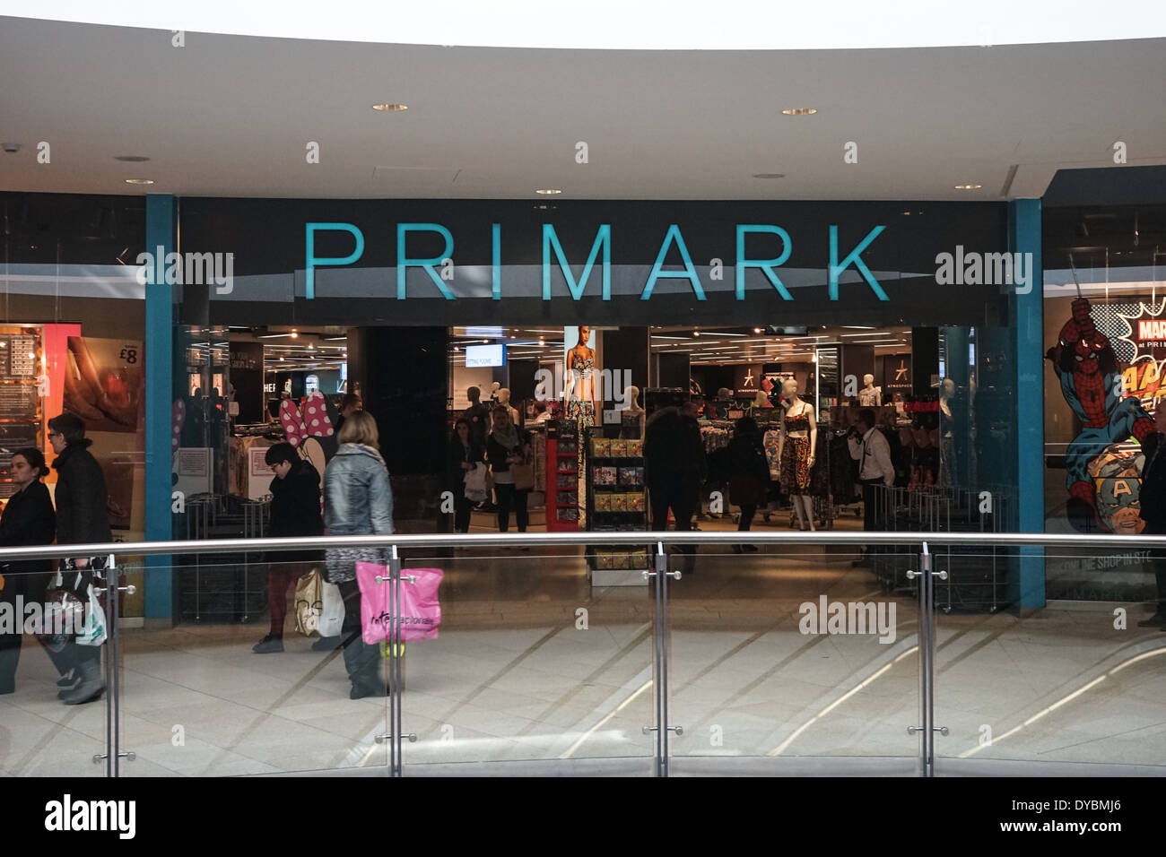 Primark store,Trinity shopping center Leeds Stock Photo