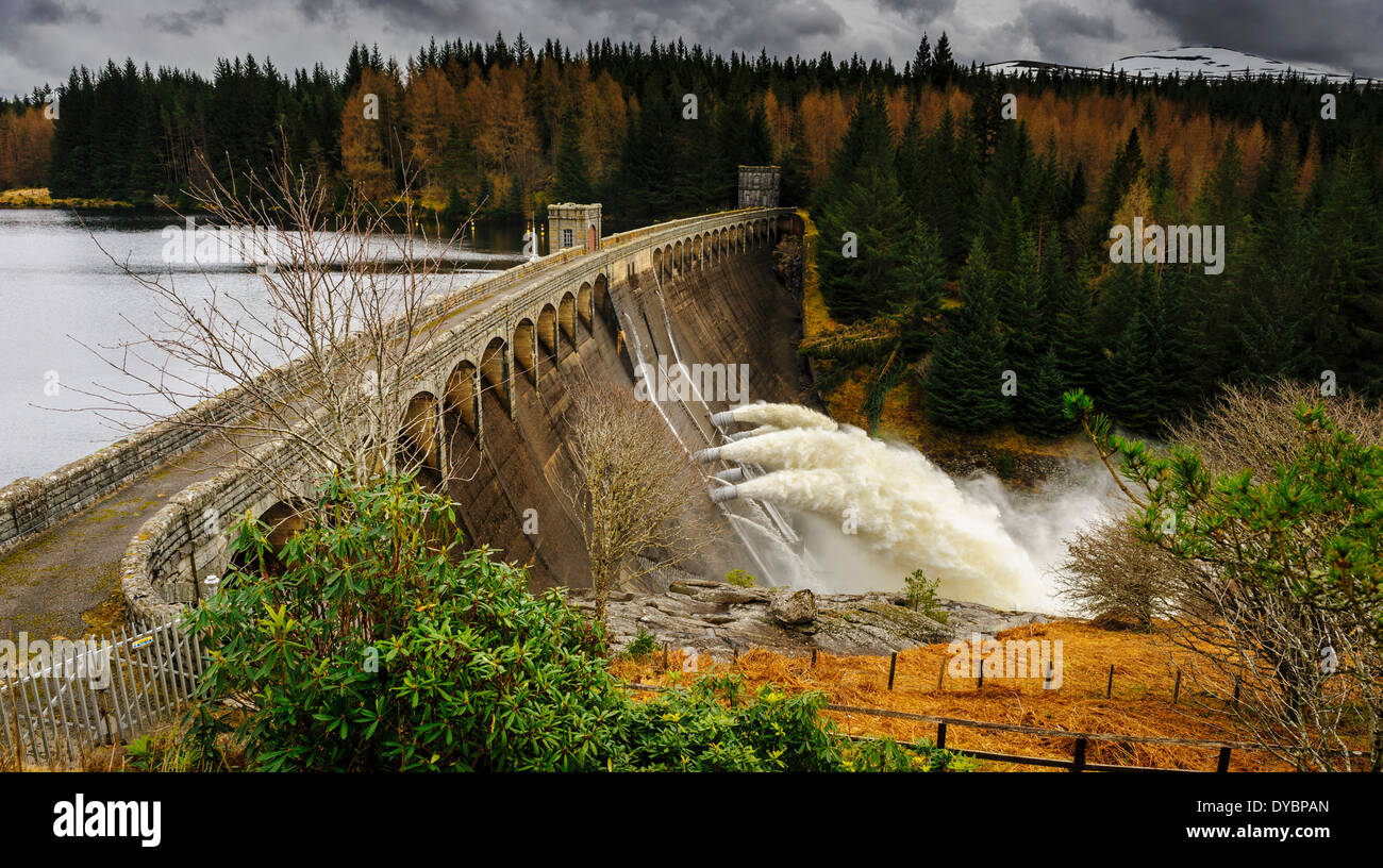 Loch Laggan Dam, Scotland Stock Photo Alamy