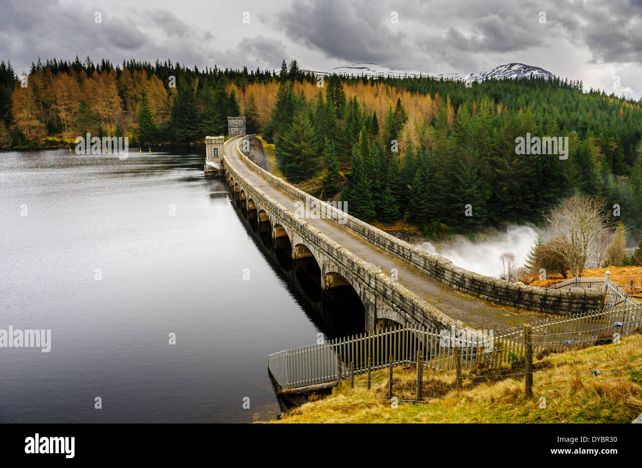Loch Laggan Dam, Scotland Stock Photo Alamy