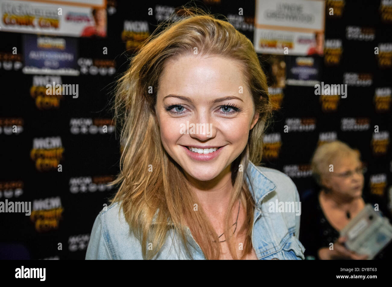 Dublin, Ireland. 13 Apr 2014 - Hannah Spearritt, former member of S-Club 7, and actress playing the role of Abby Maitland in the drama Primeval, at MCM Comic Con Credit:  Stephen Barnes/Alamy Live News Stock Photo