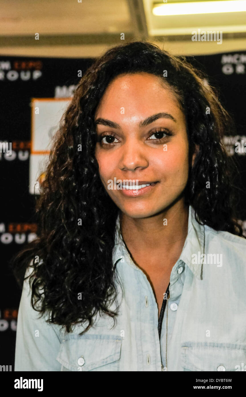 Dublin, Ireland. 13 Apr 2014 - Canadian actress Lyndie Greenwood appears at MCM Comic Con Credit:  Stephen Barnes/Alamy Live News Stock Photo