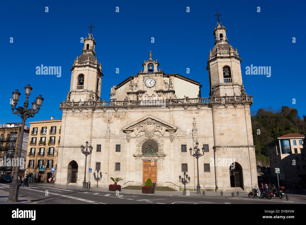 Church of San Nicolas, Bilbao, Bizkaia, Basque Country, Spain Stock Photo