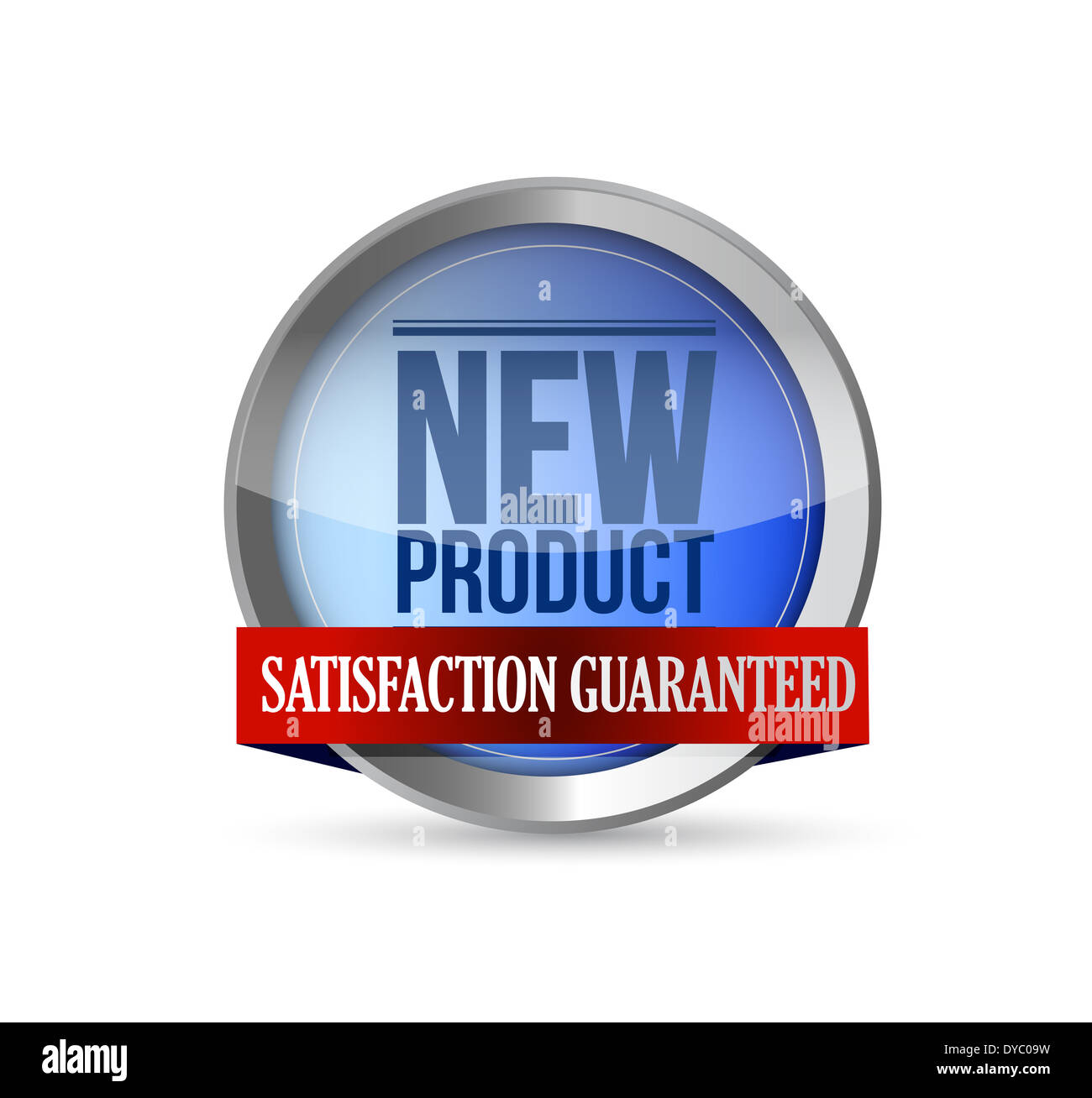 new product sign shield illustration design over white Stock Photo - Alamy