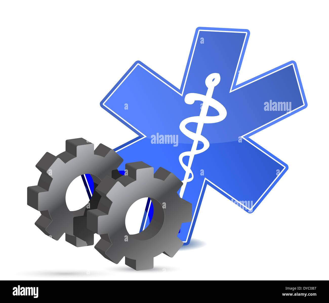 medical gear illustration design over a white background design Stock
