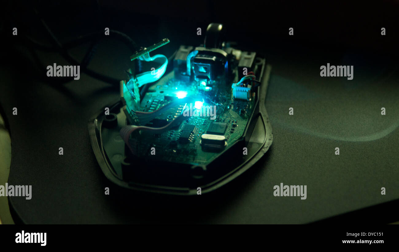 Computer pc mouse dismantled taken hi-res stock photography and 