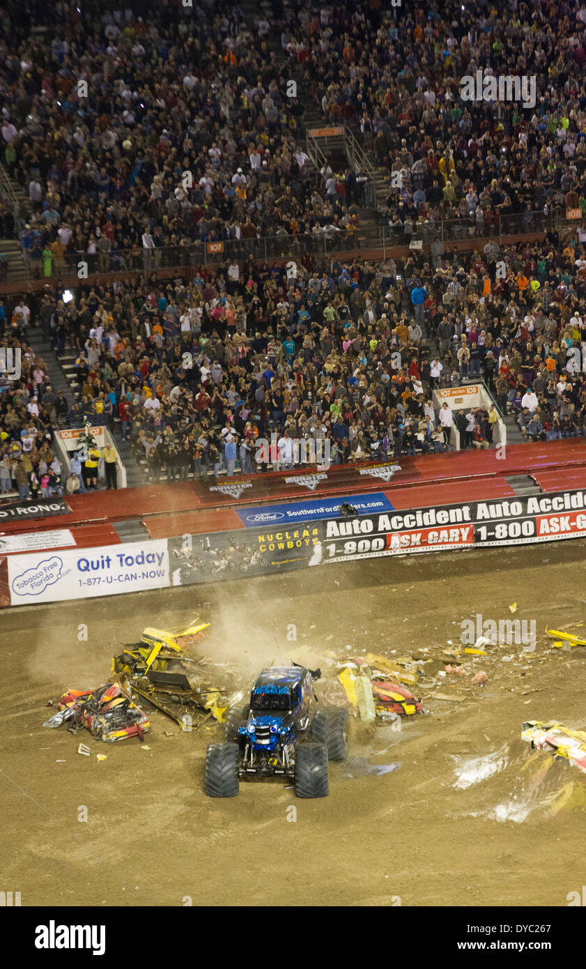 Monster Truck Jam at Citrus Bowl in Orlando Florida Stock Photo Alamy