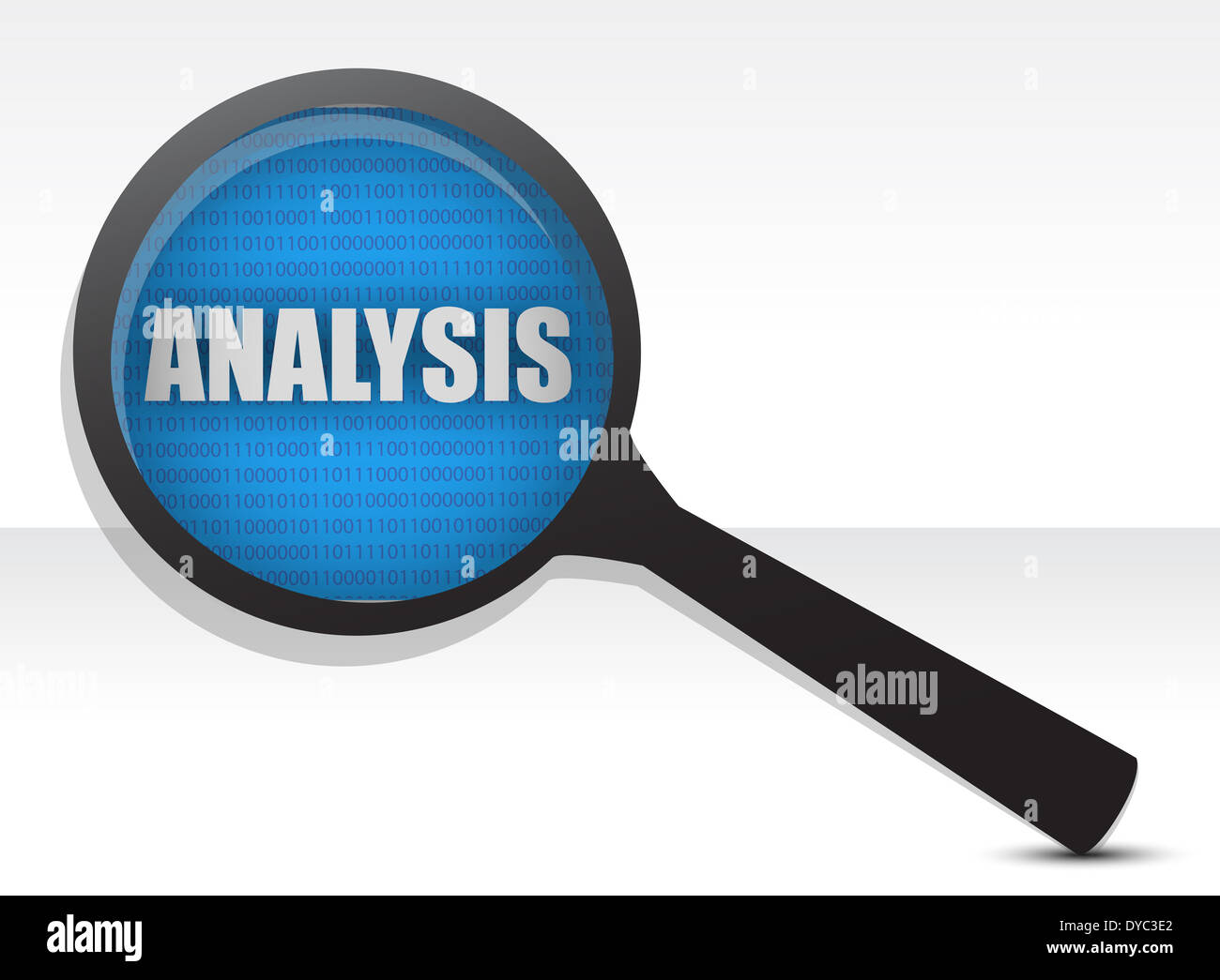 Analysis Reference Images Analysis under research illustration design over white Stock Photo - Alamy