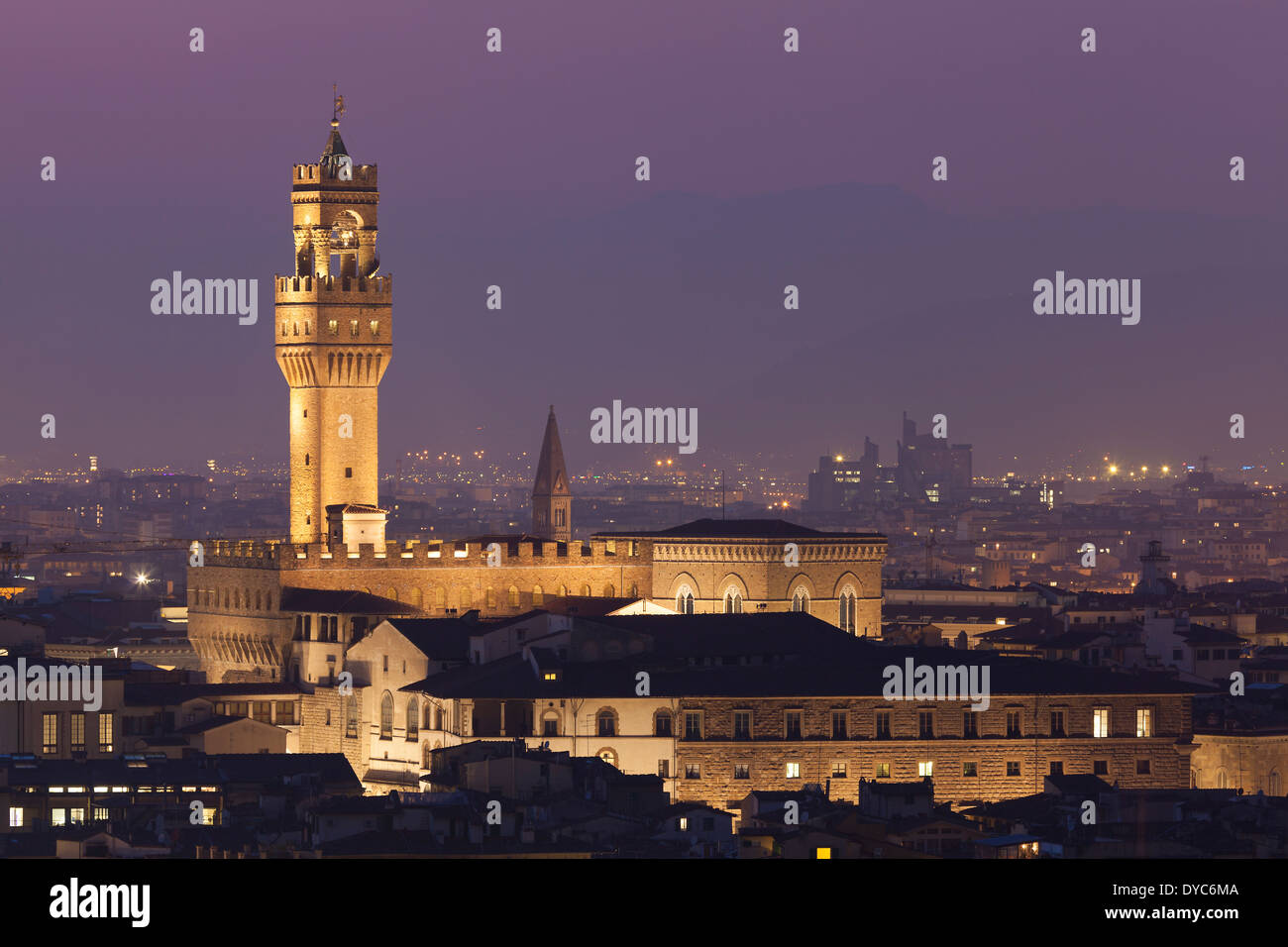 Palazzo Vecchio, Florence, Tuscany, Italy Stock Photo