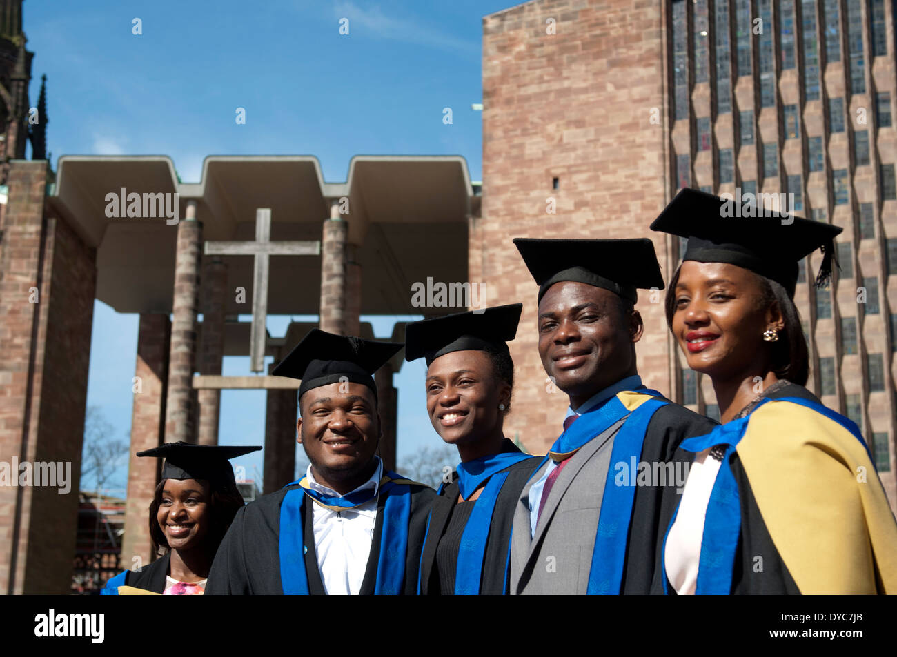 Coventry University Graduation Day at Coventry Cathedral, England, UK