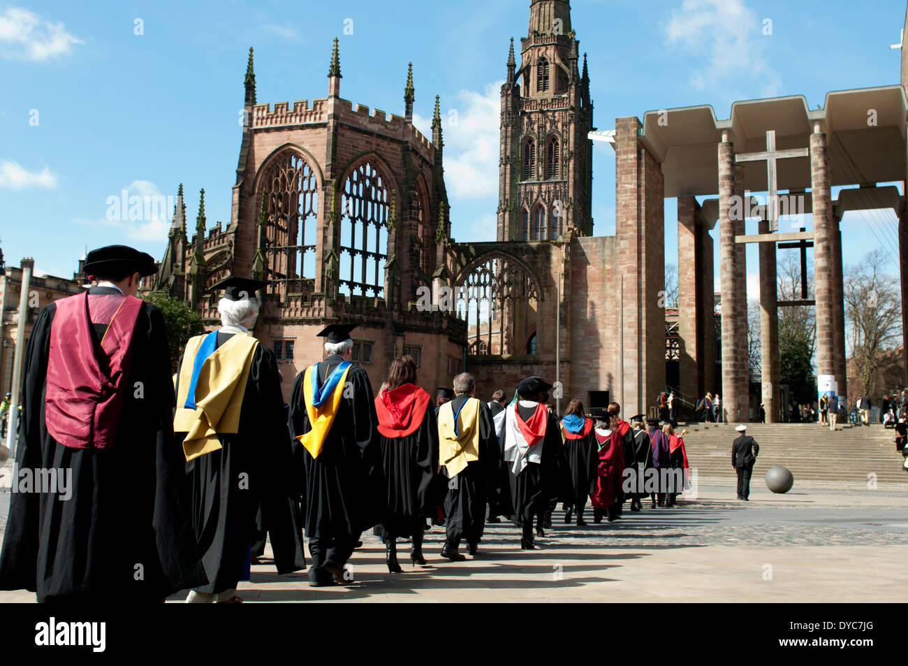 Procession of academics, Coventry University Graduation Day at Coventry