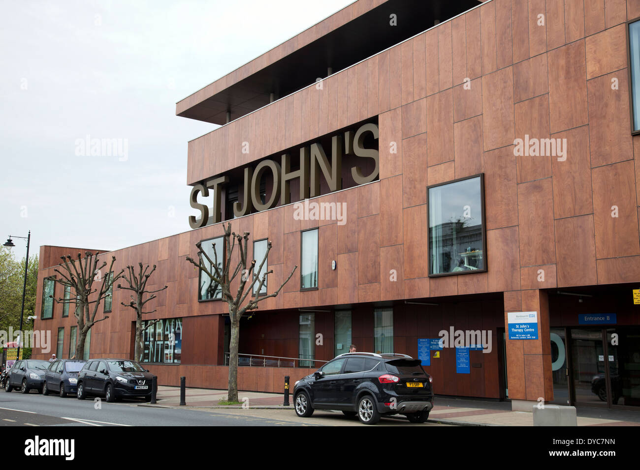 St Johns Therapy centre on St John's Hill in SW11 - London UK Stock Photo