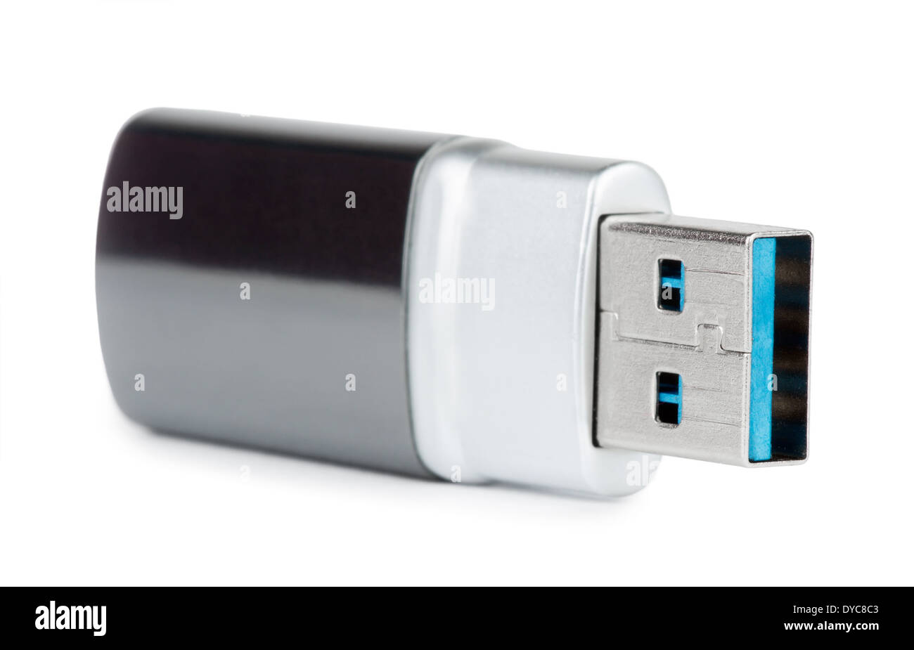 USB flash memory on white background Stock Photo - Alamy