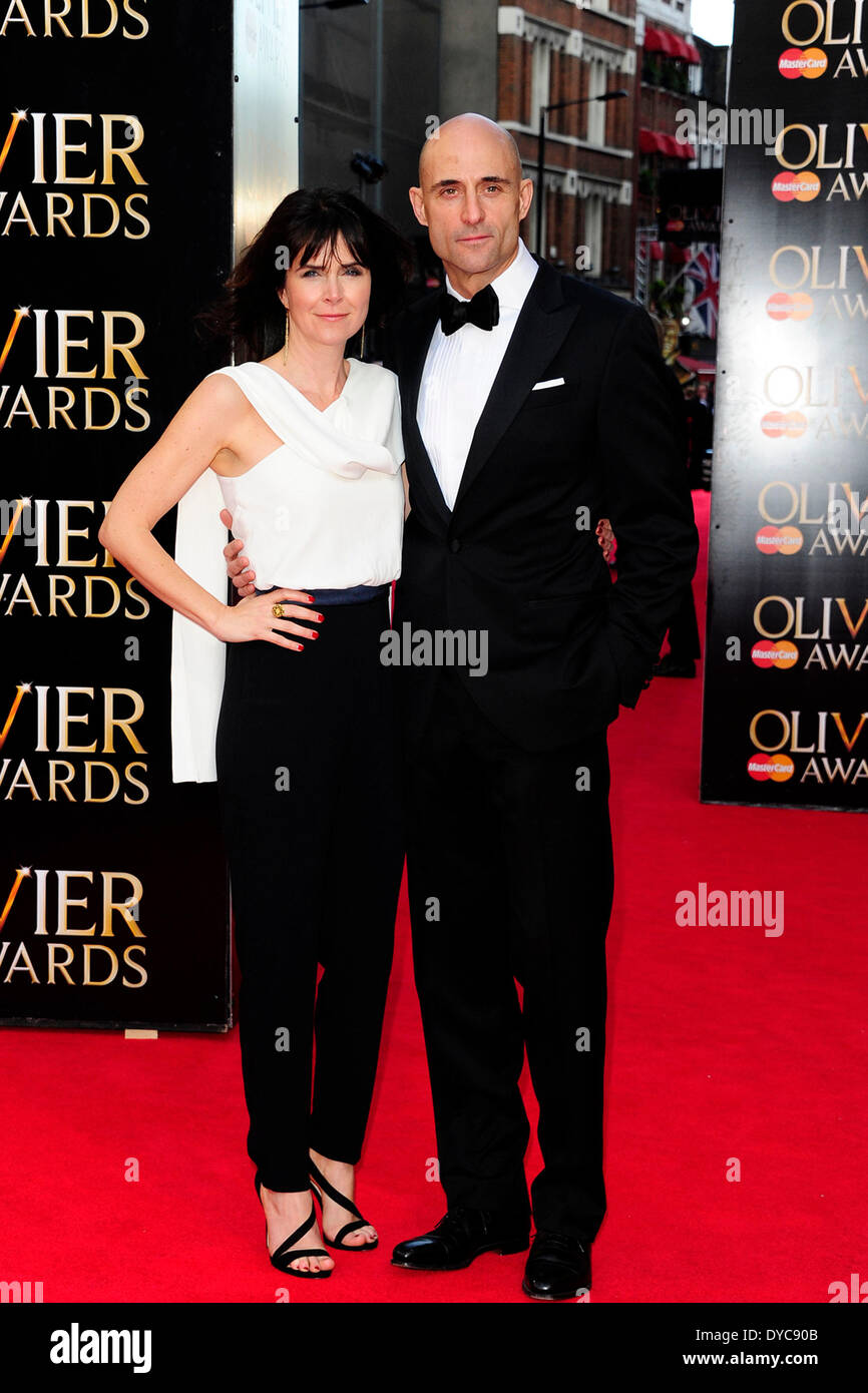 London, UK . 13th Apr, 2014. Liza Marshall & Mark Strong  attends The Laurence Olivier Awards at The Royal Opera House 13-4-2014 Credit:  Peter Phillips/Alamy Live News Stock Photo