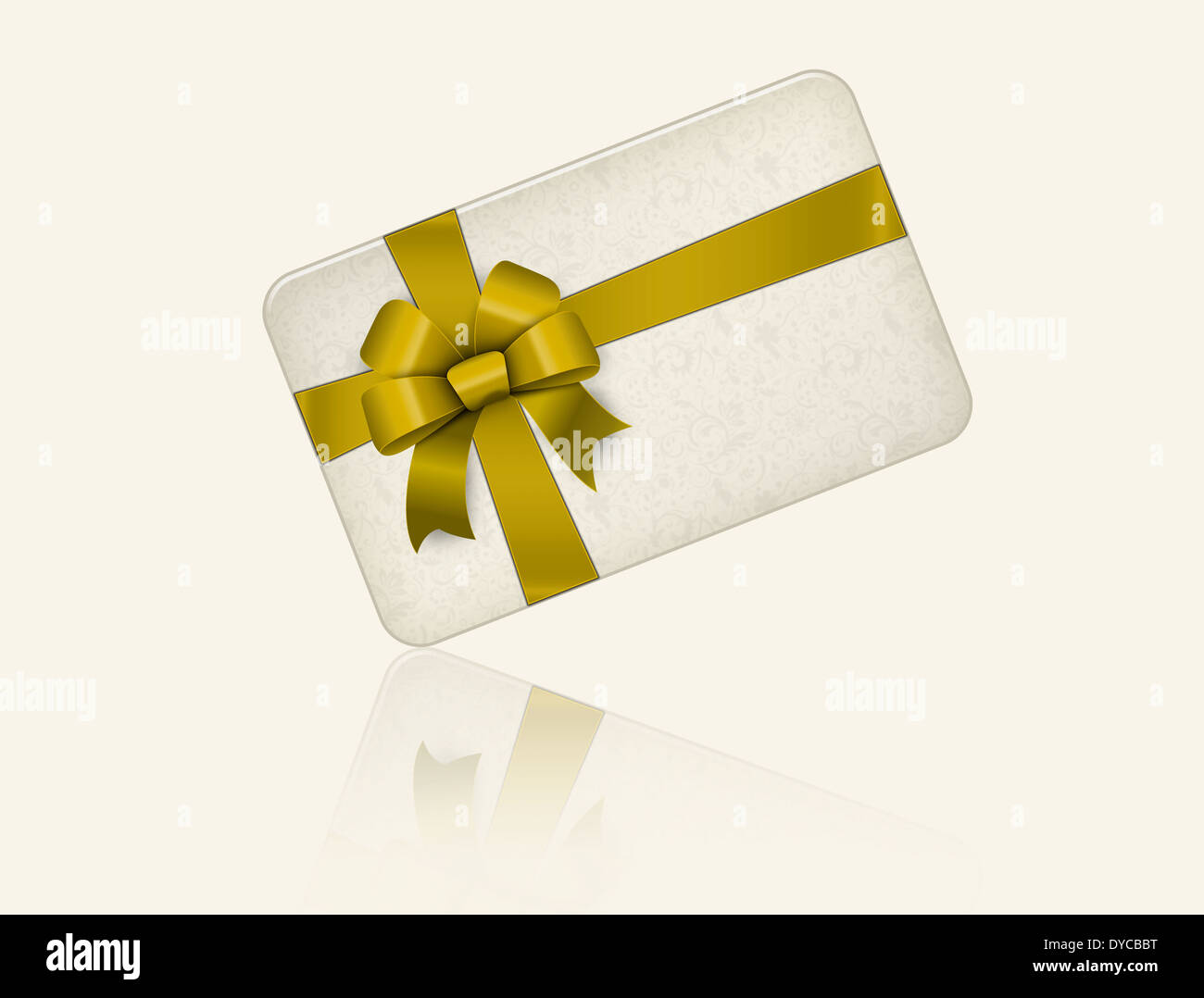 Blank gift card. Stock Photo