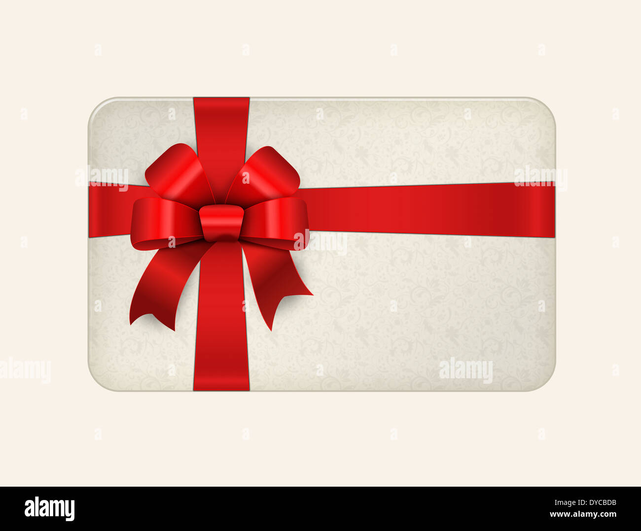 Digitally generated image of gift card. Stock Photo