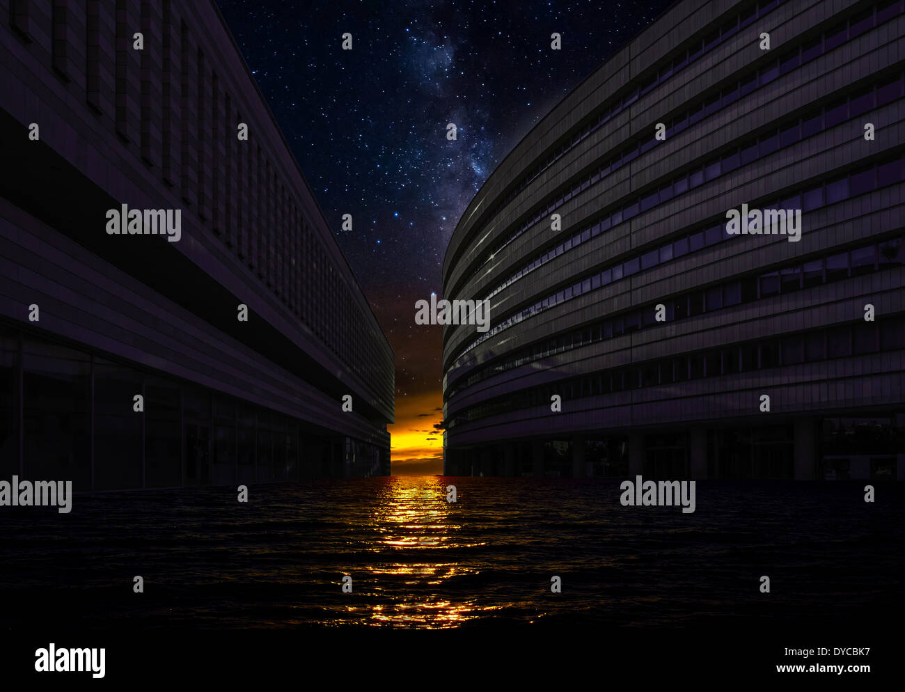 Abandoned building and stars hi-res stock photography and images - Alamy
