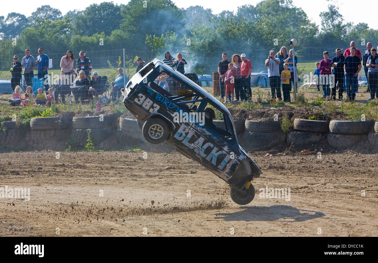Banger Racing Demolition Derby at Stansted Raceway in Henham near