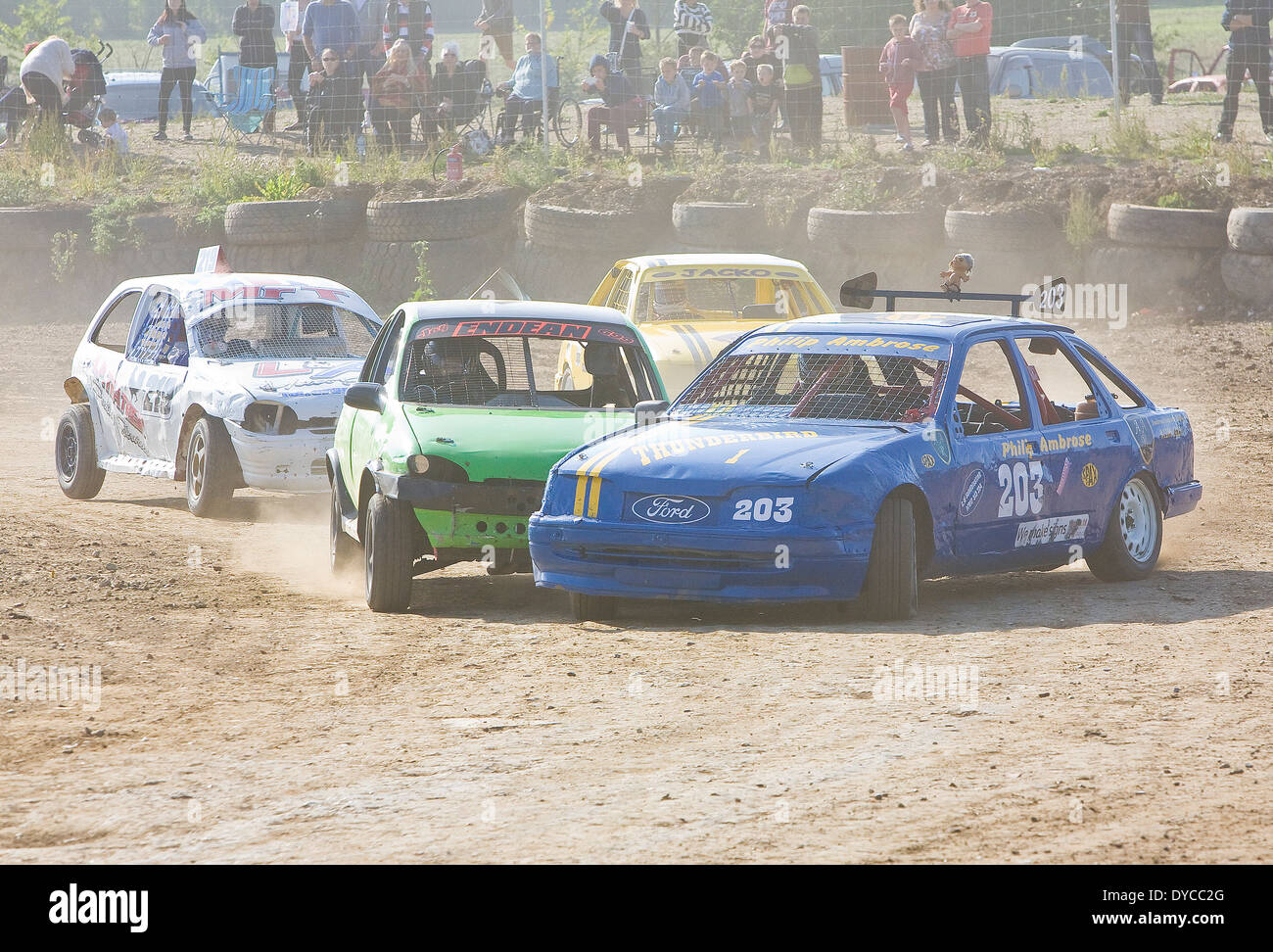 Banger Racing Demolition Derby at Stansted Raceway in Henham near