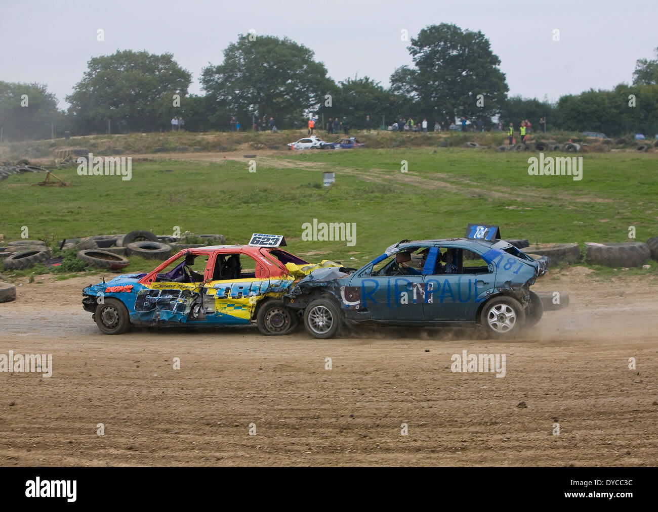 Banger Racing Demolition Derby at Stansted Raceway in Henham near