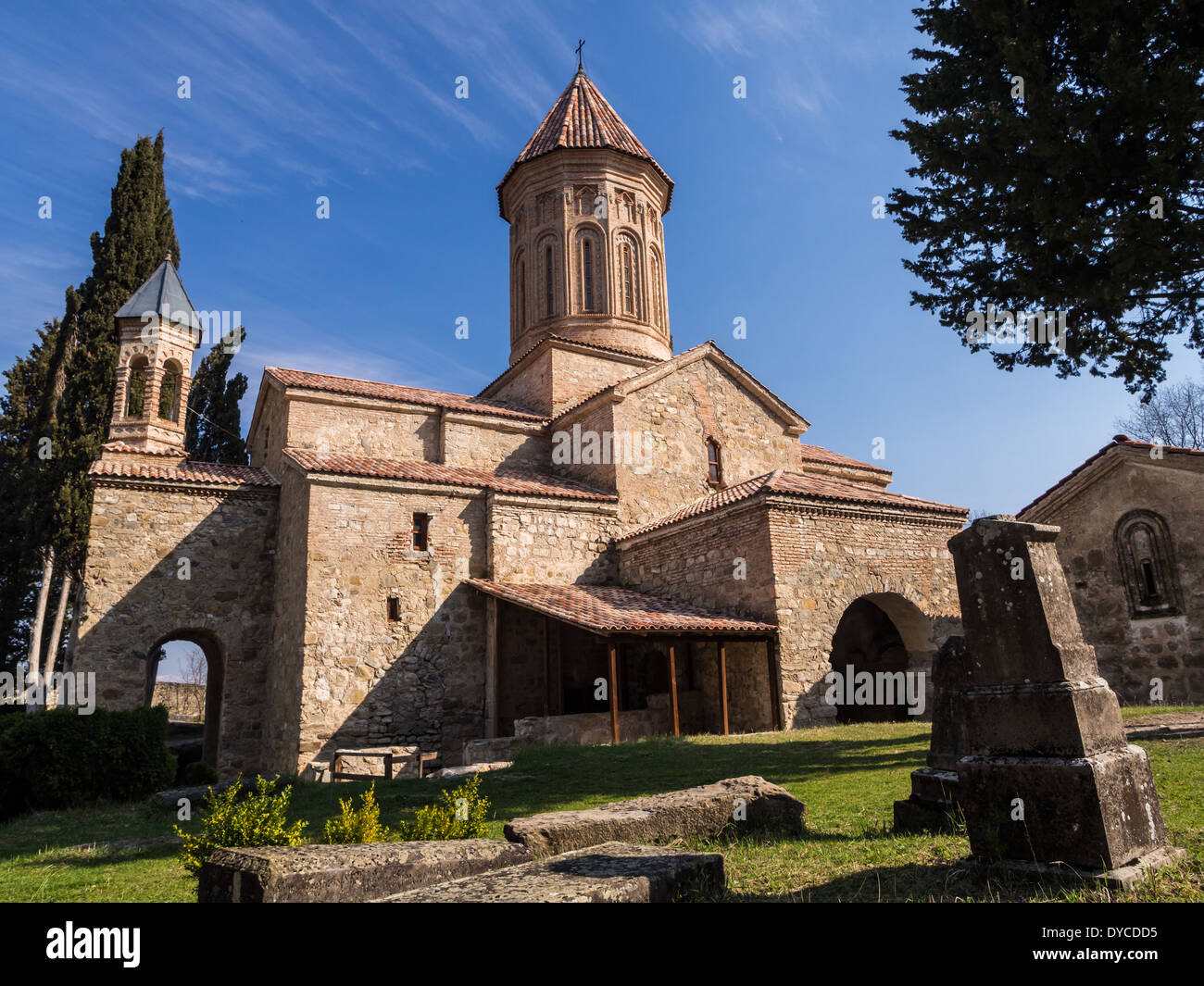Ikalto cathedral in Kakheti region, Georgia Stock Photo