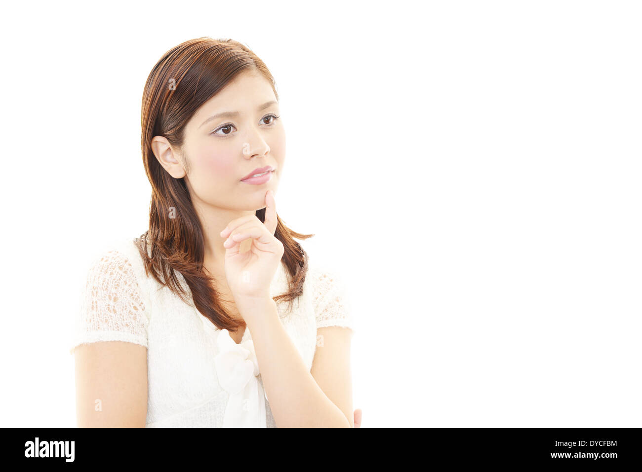 Portrait asian woman sad face hi-res stock photography and images - Alamy