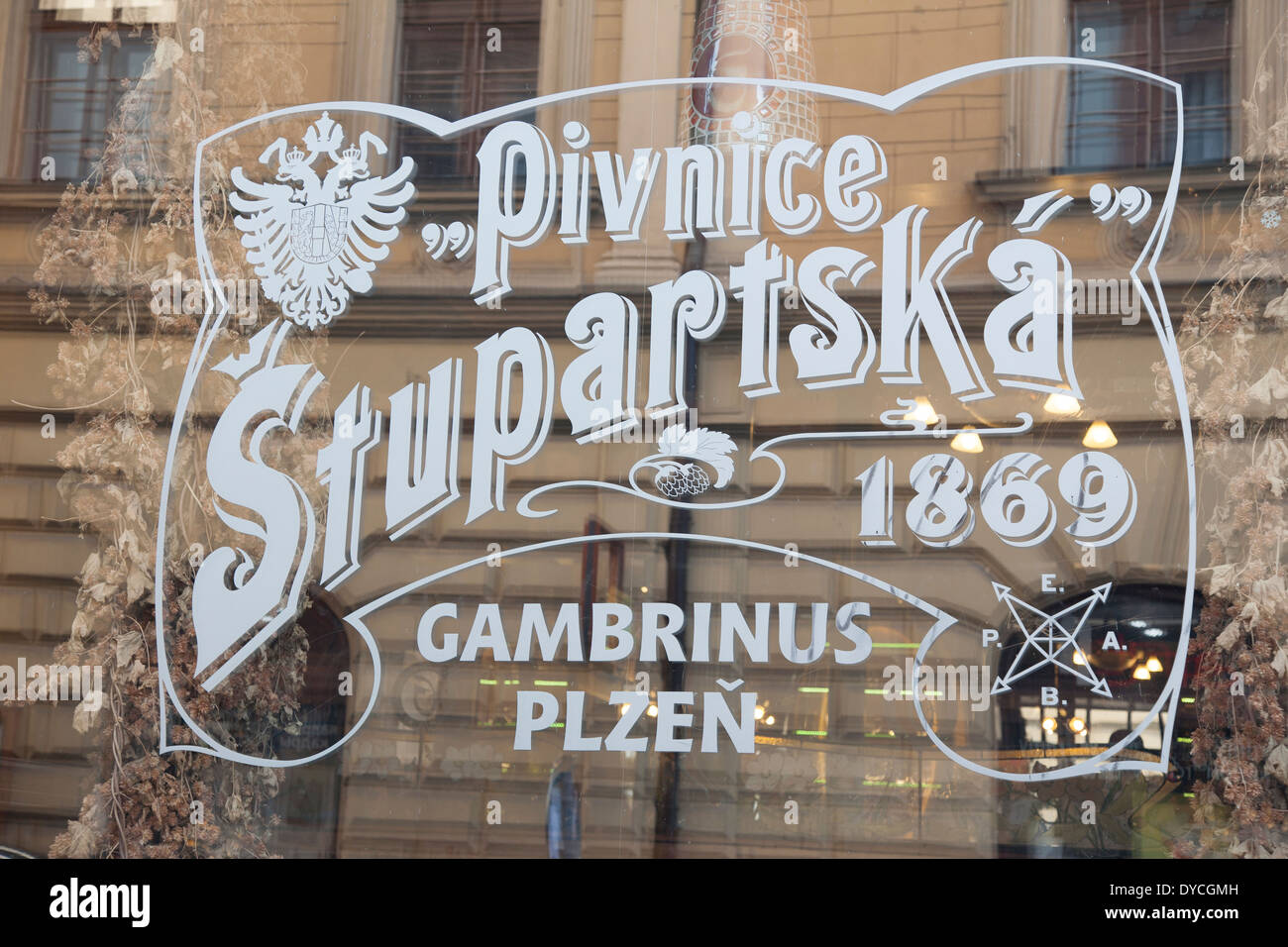 Pivnice Stupartska Bar, Prague, Czech Republic Stock Photo Alamy