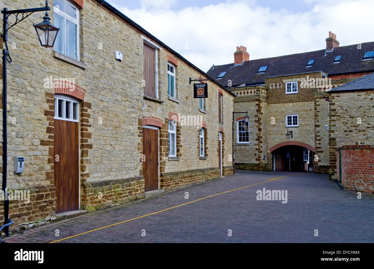 Frontage of the local museum, Towcester, Northamptonshire Stock Photo