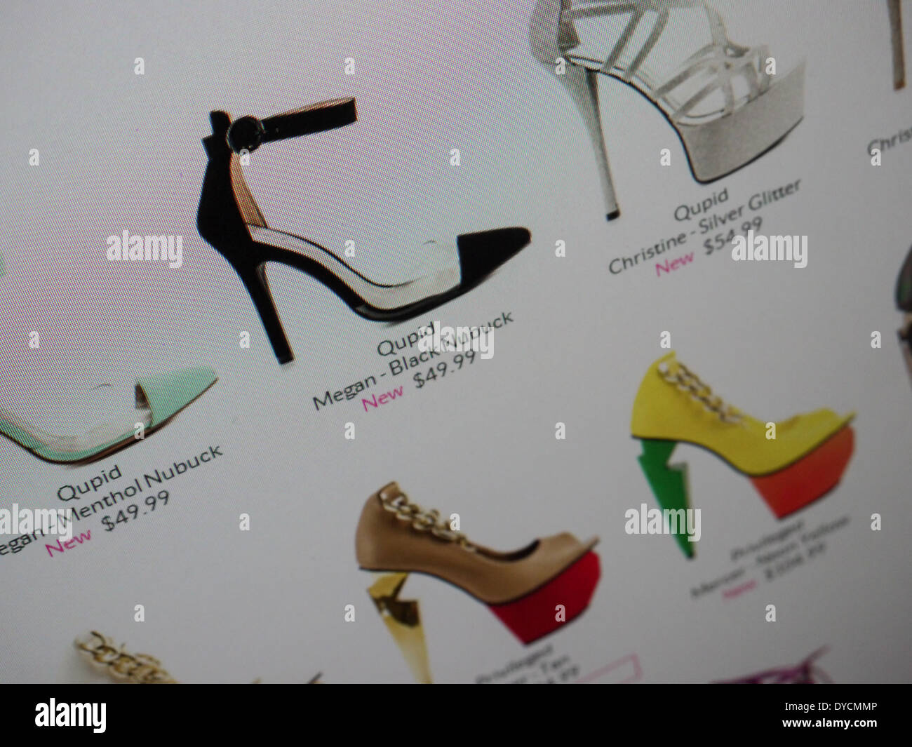 buying shoe online heel shopping Stock Photo Alamy