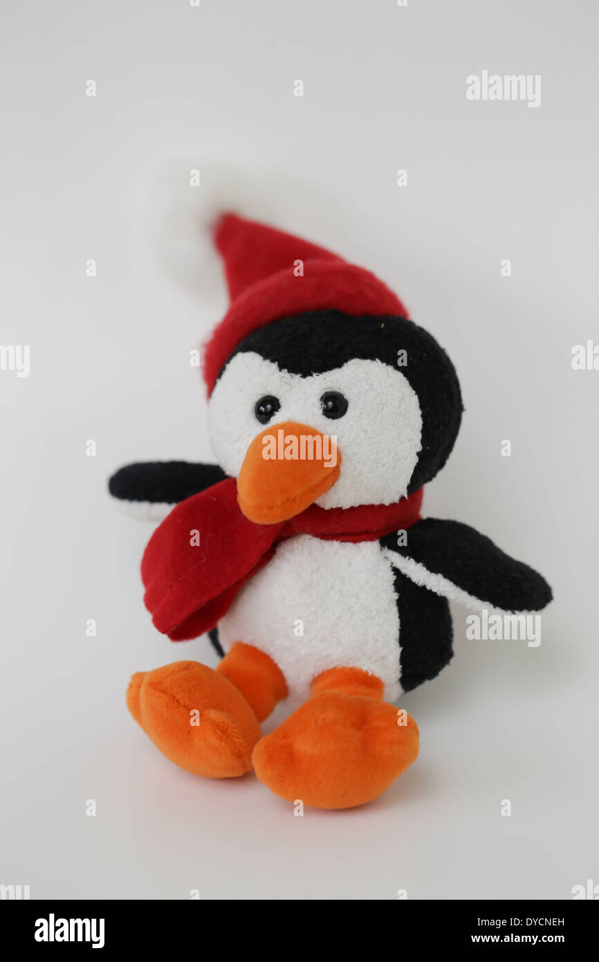 christmas penguin soft toy