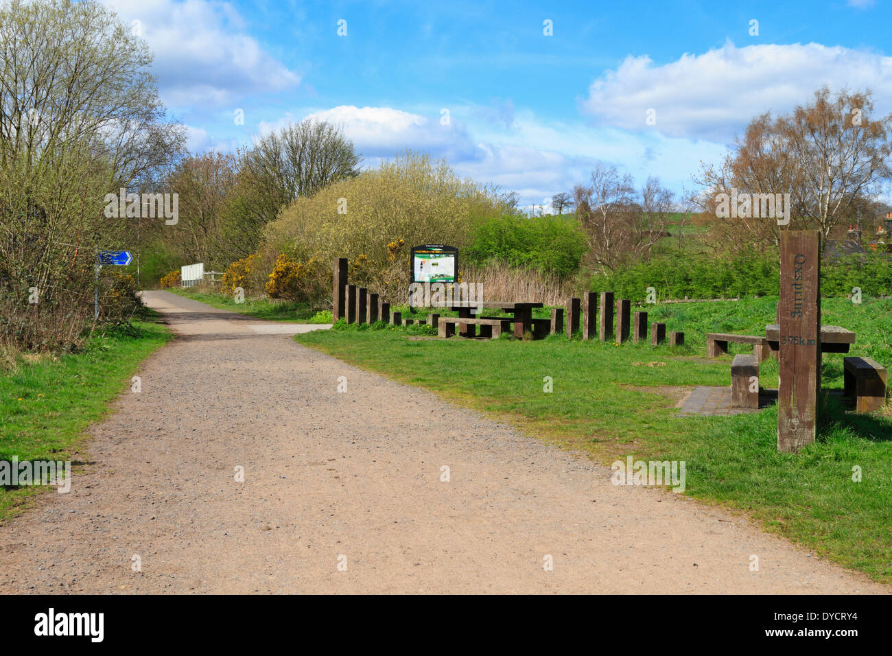 Trans Pennine Trail, Upper Don Trail, Wortley, Barnsley, South Yorkshire, England, UK. Stock Photo