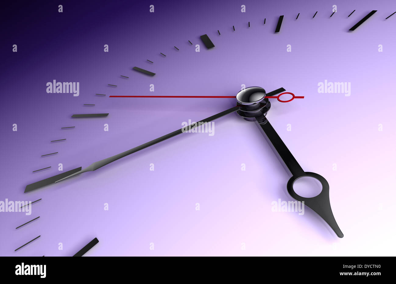 time concept clock closeup on deep blue background Stock Photo - Alamy