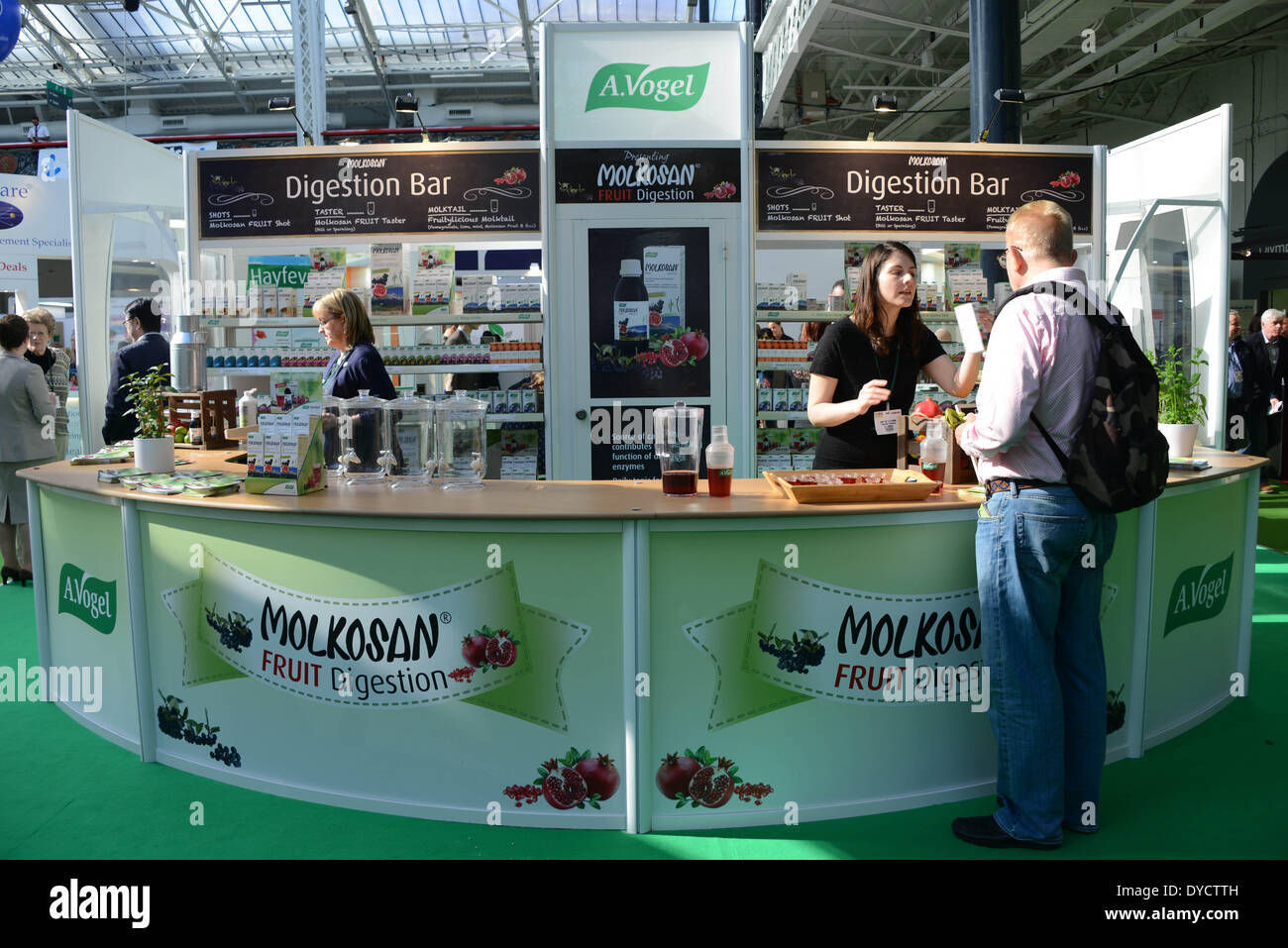 London UK. 14th April, 2014. A.Vogel herbal remedies are produced using