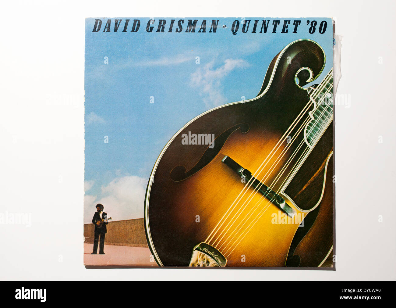 Vintage record album cover of mandolin musician David Grisman, on Warner Bros. Records,1980. Stock Photo