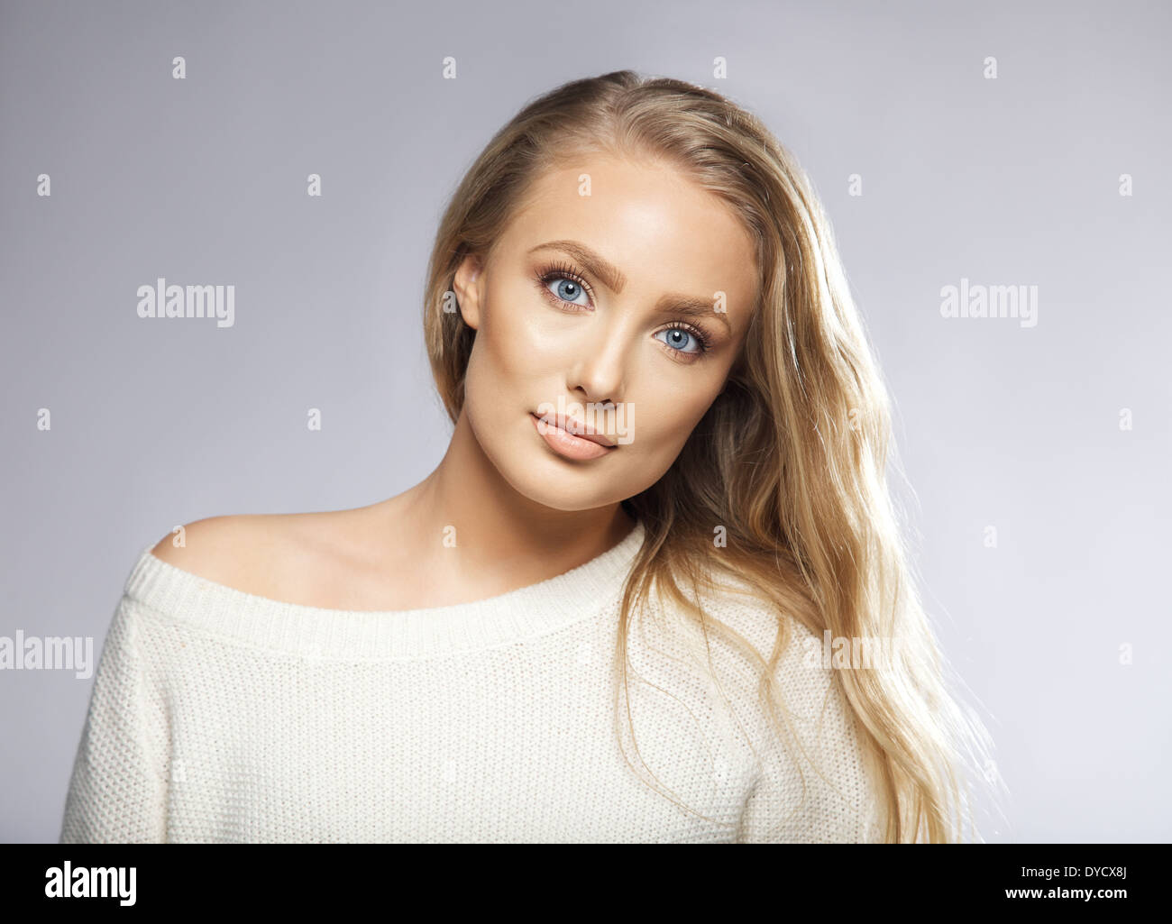 Blond Hair And Blue Eyes Women Stock Photos Blond Hair And Blue