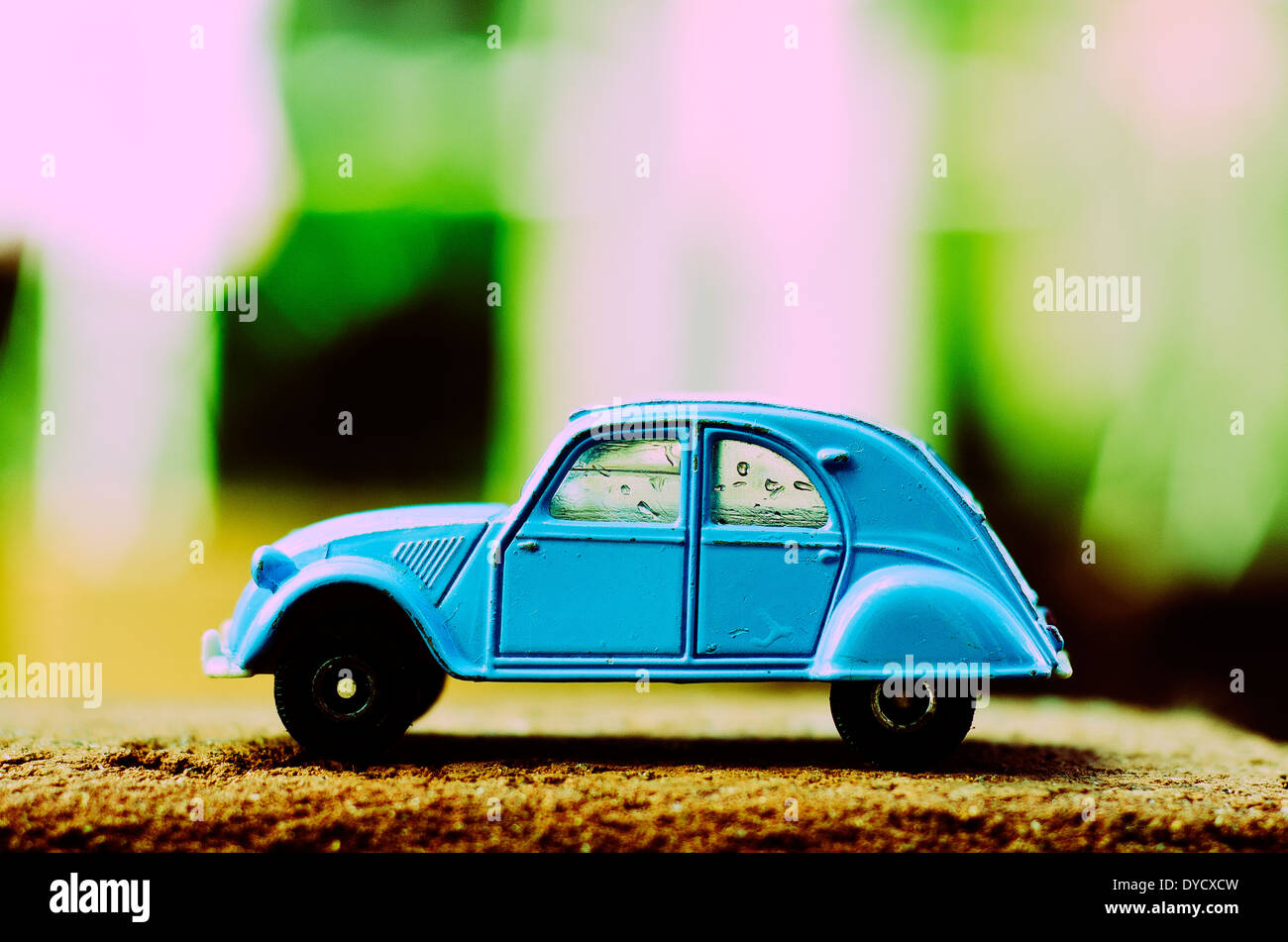 Citroen 2CV toy car Stock Photo - Alamy