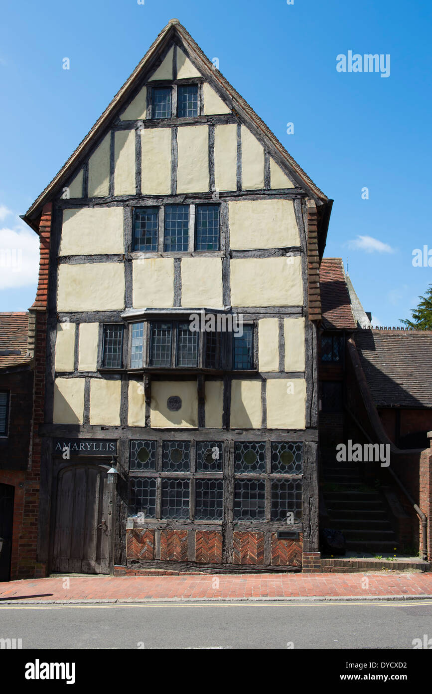 A Tall Medieval Timber Framed Building Occupied By Amaryllis Event