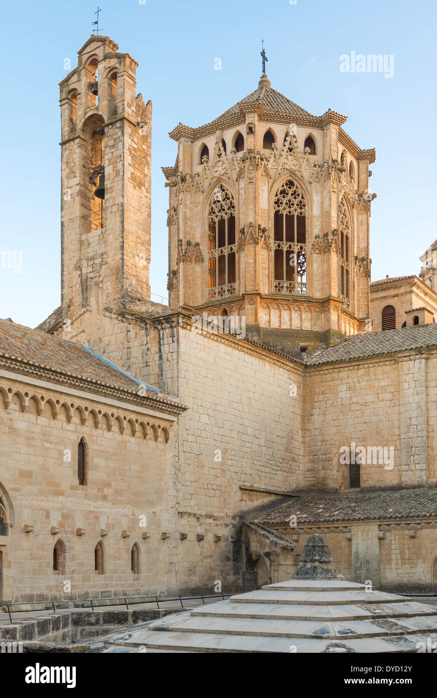 Monastery of Santa Maria de Poblet in Catalonia,Spain. It is UNESCO World Heritage Site. Stock Photo