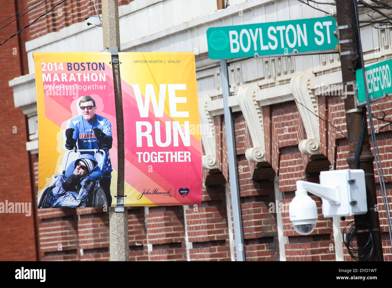 Boston Massachusetts Usa 14th Apr 2014 2014 Boston Marathon
