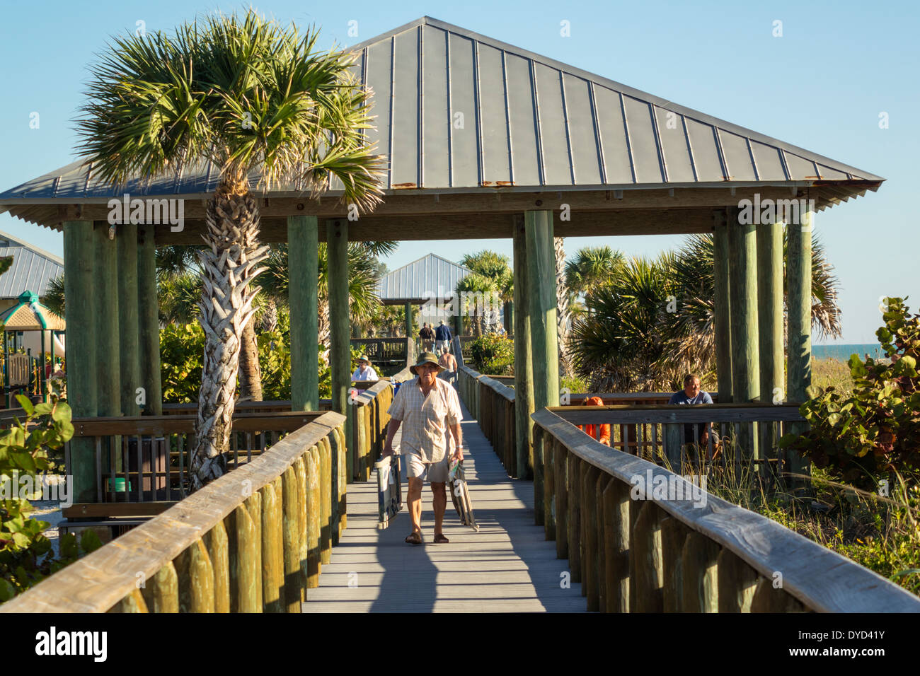 Florida Englewood,Englewood Beach Park,Gulf of Mexico,boardwalk,gazebo