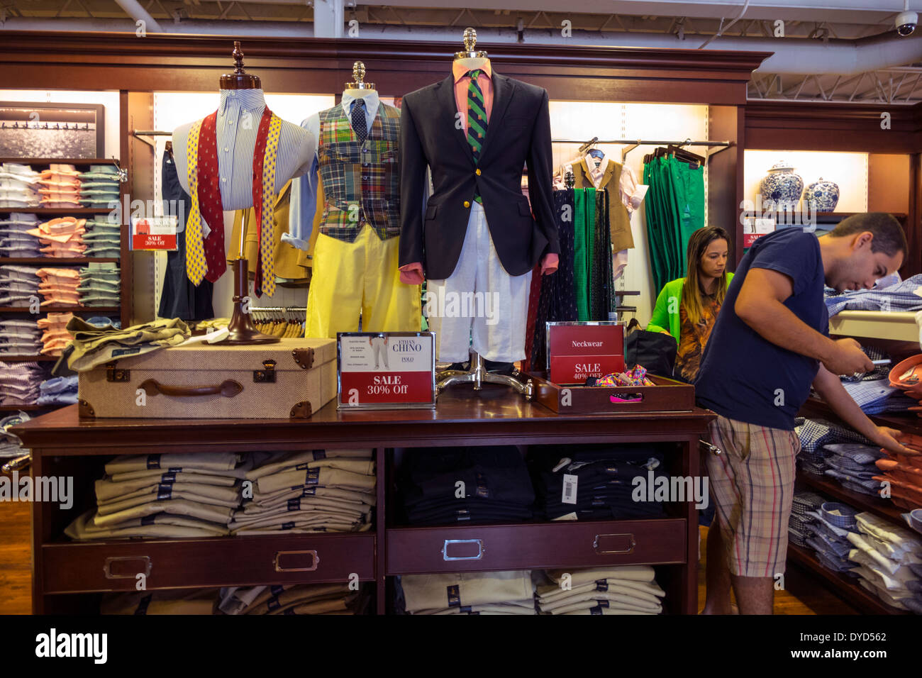 Polo ralph lauren outlet inside interior clothing apparel hi-res stock  photography and images - Alamy
