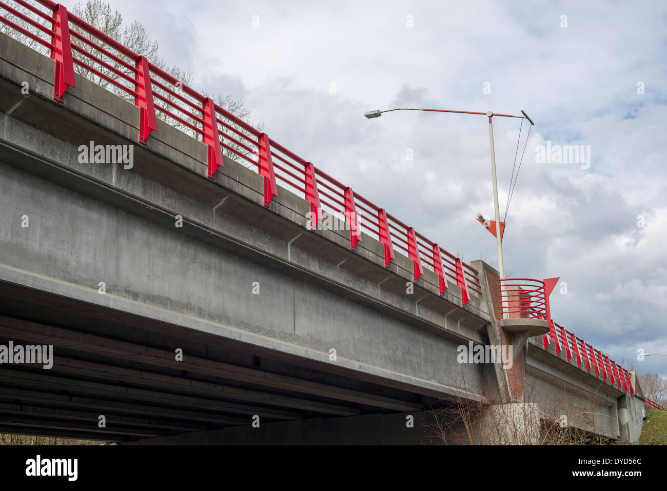 Close-up of the Guardrail of a Pedestrian Bridge Stock Photo - Image of  concrete, walkway: 212464294