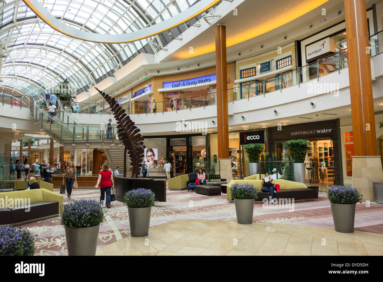 Orlando Florida,The Mall at Millenia,shopping shopper shoppers shop shops  market markets marketplace buying selling,retail store stores business  busin Stock Photo - Alamy