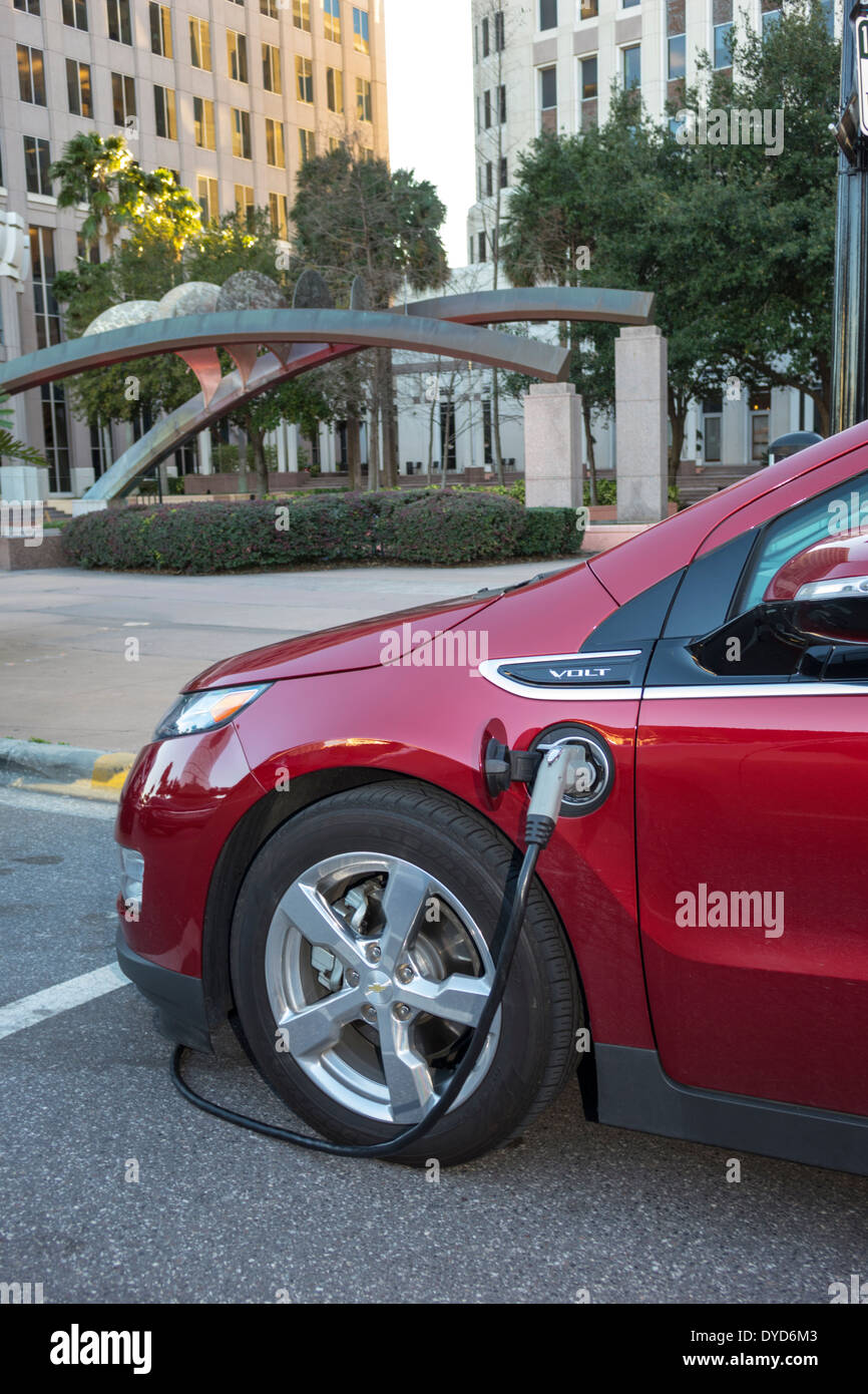 Orlando Florida,downtown,Chevy Chevrolet Volt,electric car cars