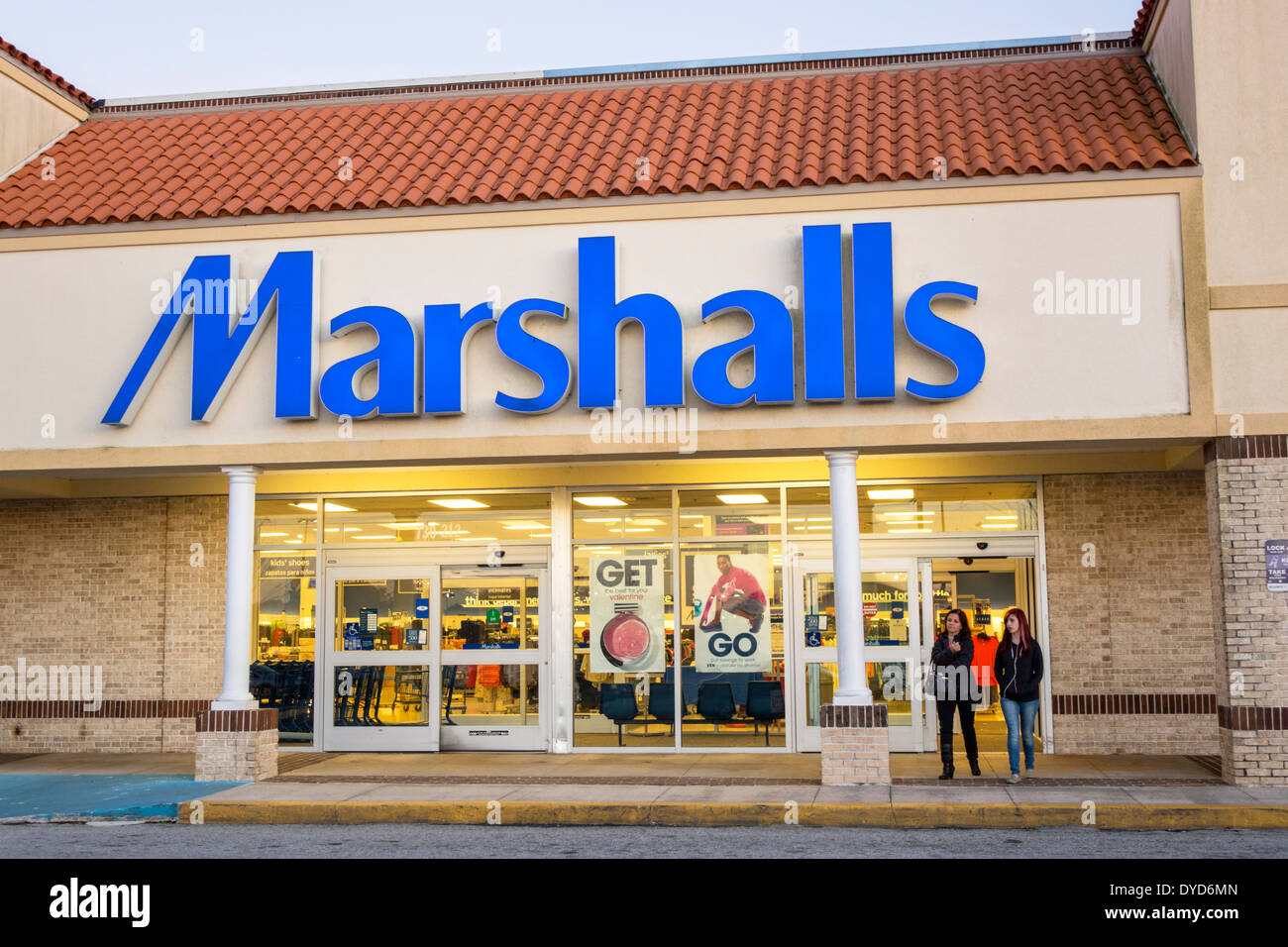 Orlando Florida,Florida Mall,Marshall's,discount department store,front,entrance,FL140214566 Stock Photo