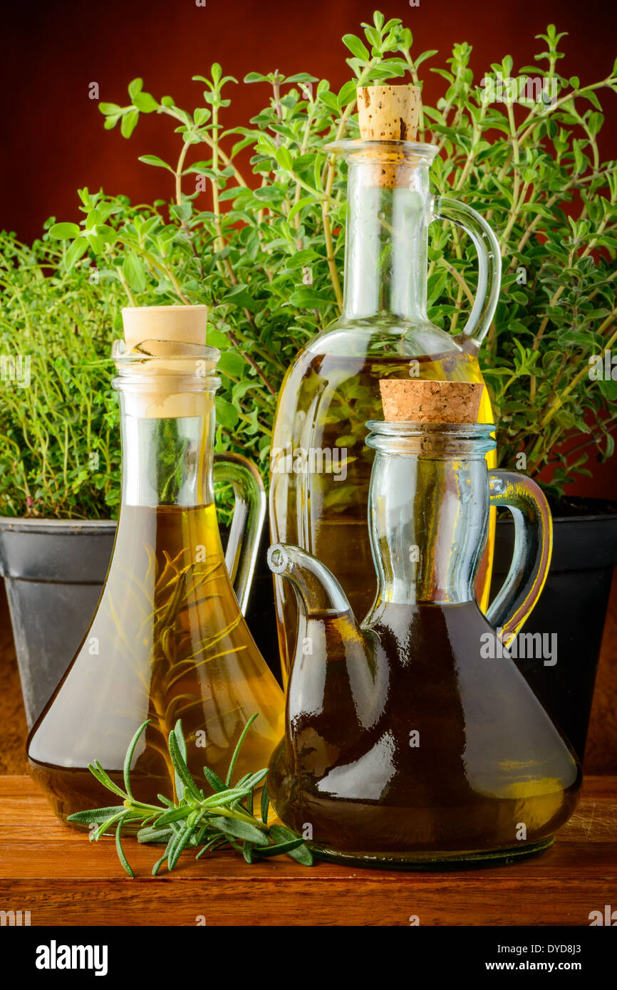 Oil Vinegar Infused Vintage Red Black Beans Decorative Kitchen Glass Bottle  10”