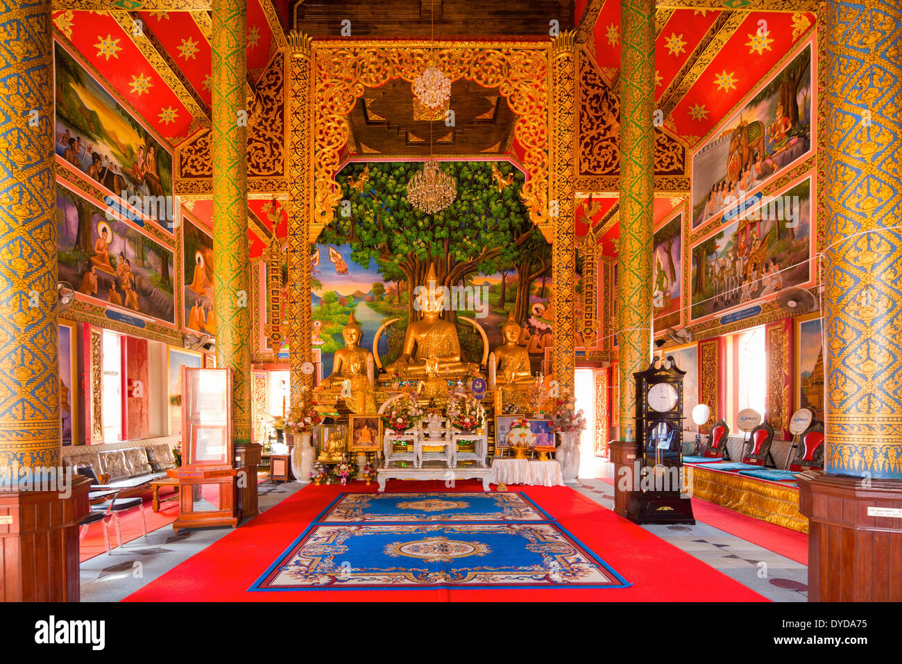 Buddha statue at Wat Sriboonruang, Sri Boon Ruang Temple, Chiang Rai, Northern Thailand, Thailand Stock Photo