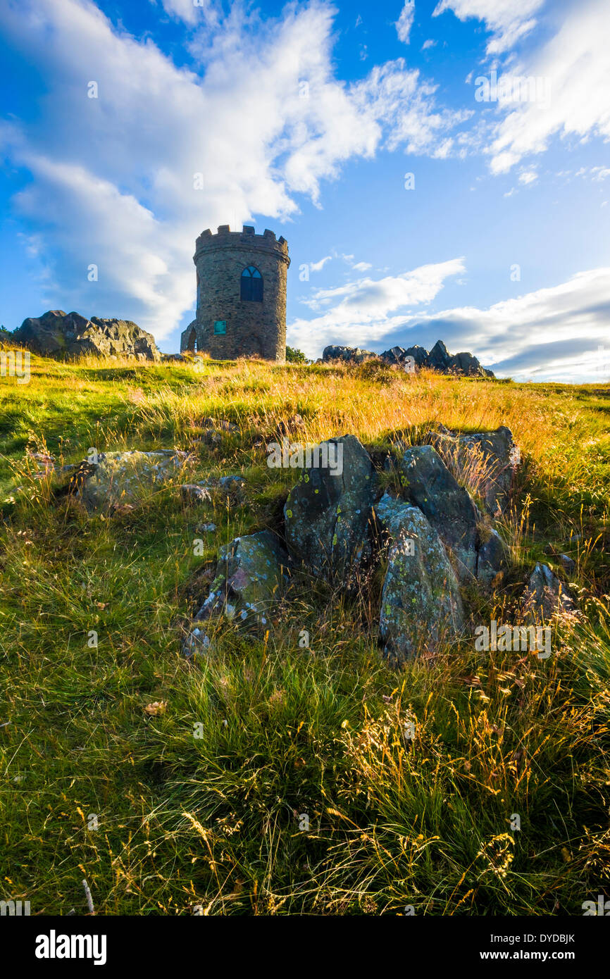 Old John folly on the highest hill in Bradgate Park in Leicestershire. Stock Photo